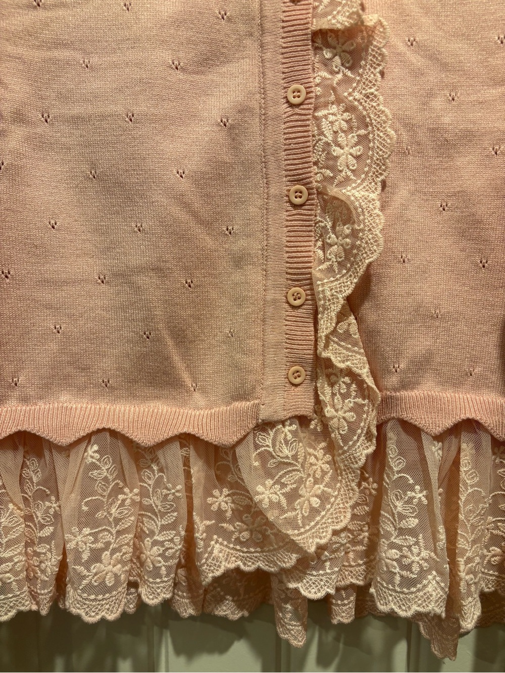 Pink Lace Cardigan - Picture 5 of 5